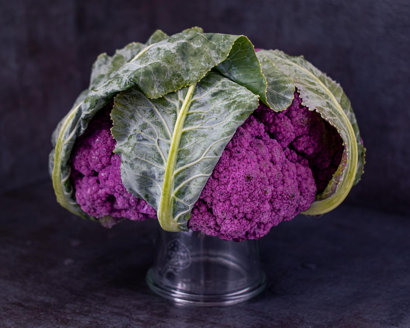 Eat Your Way Through a Rainbow 🌈 and We’ll Reveal the Color of Your Aura 👤 Purple cauliflower
