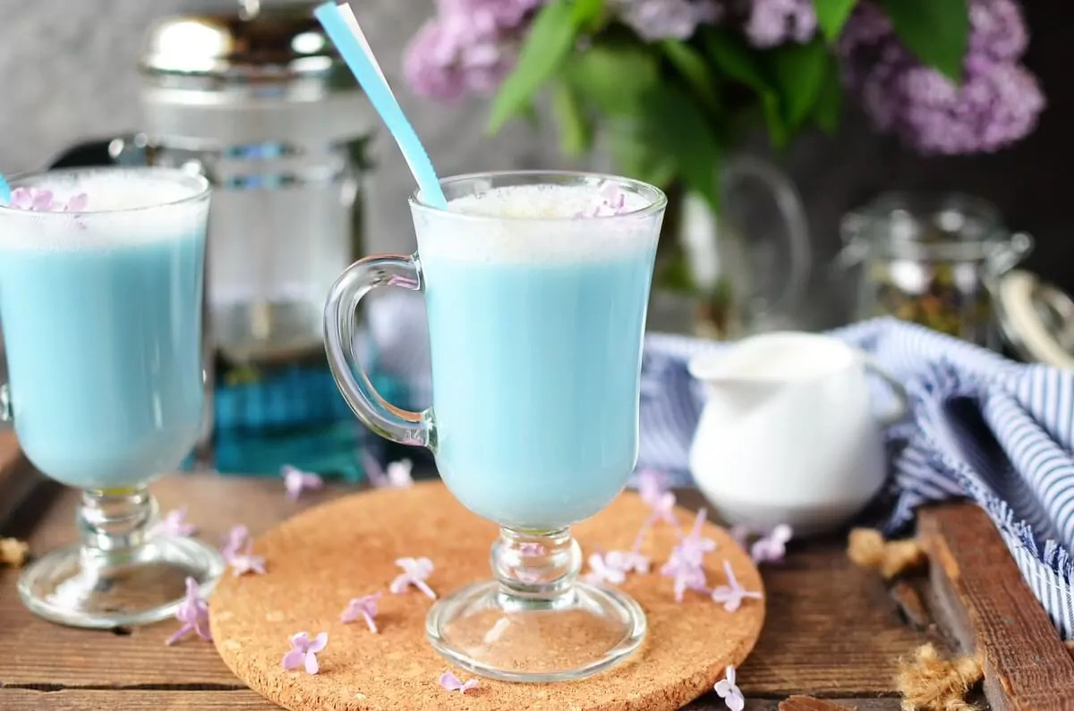 Blue Food Personality Quiz Butterfly pea latte
