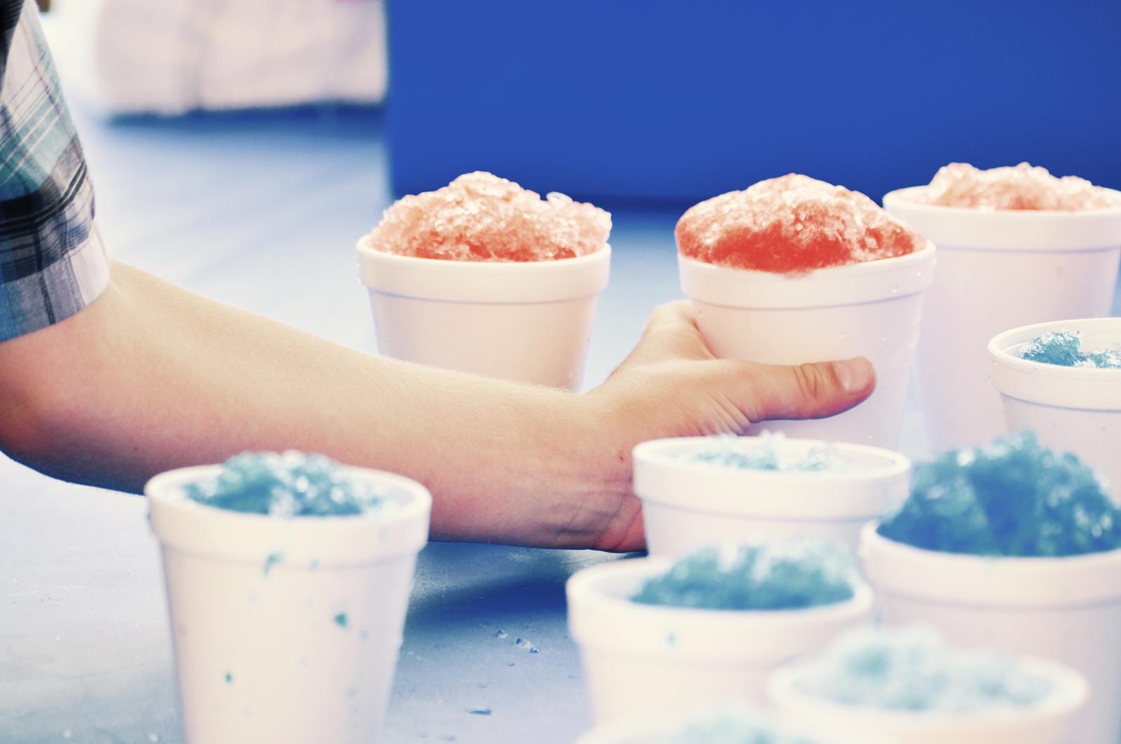 Rain Or Snow Quiz Blue raspberry snow cone