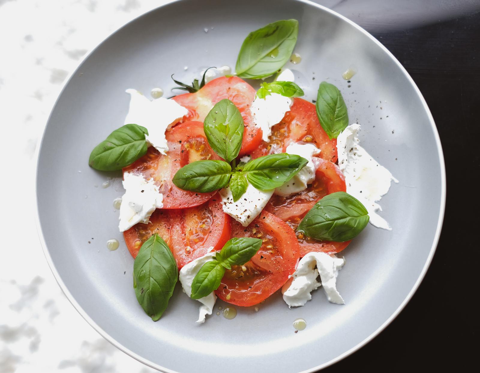 Did You Know I Can Tell How Adventurous You Are Purely by the Assorted International Foods You Choose? Caprese salad