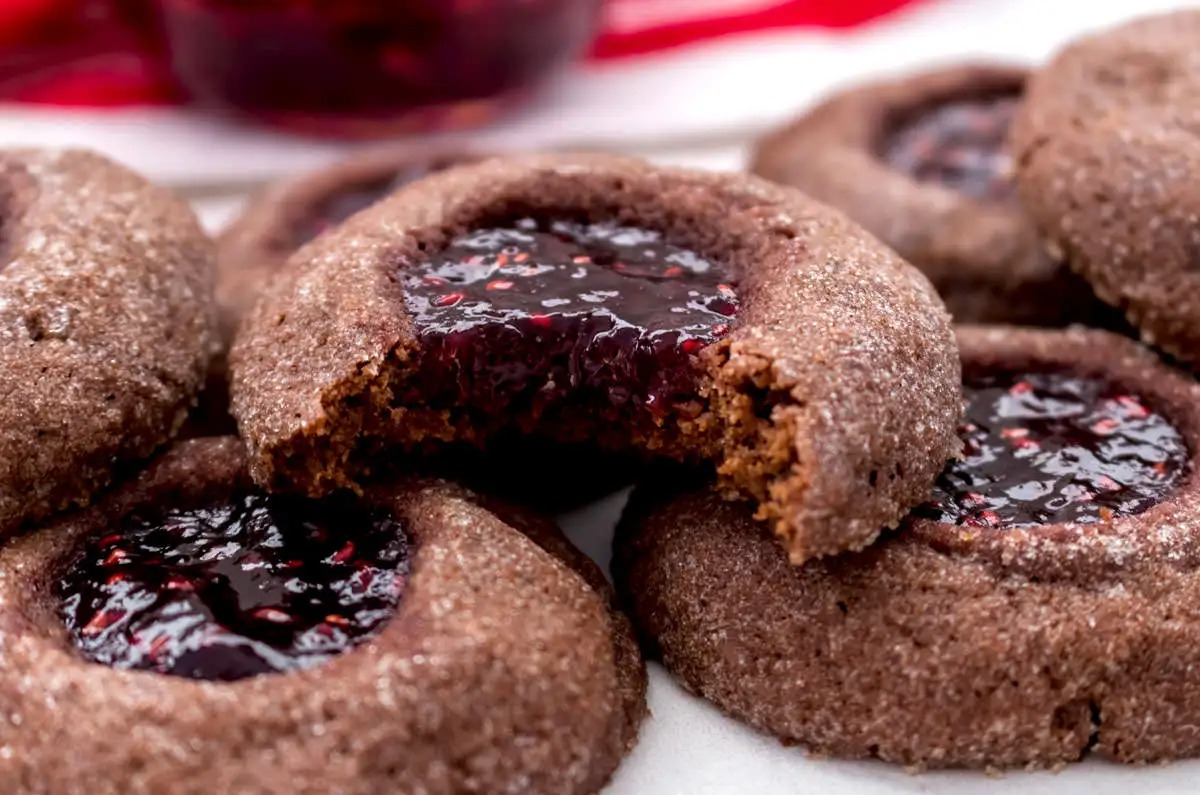 Chocolate Buffet Quiz Chocolate thumbprint cookies