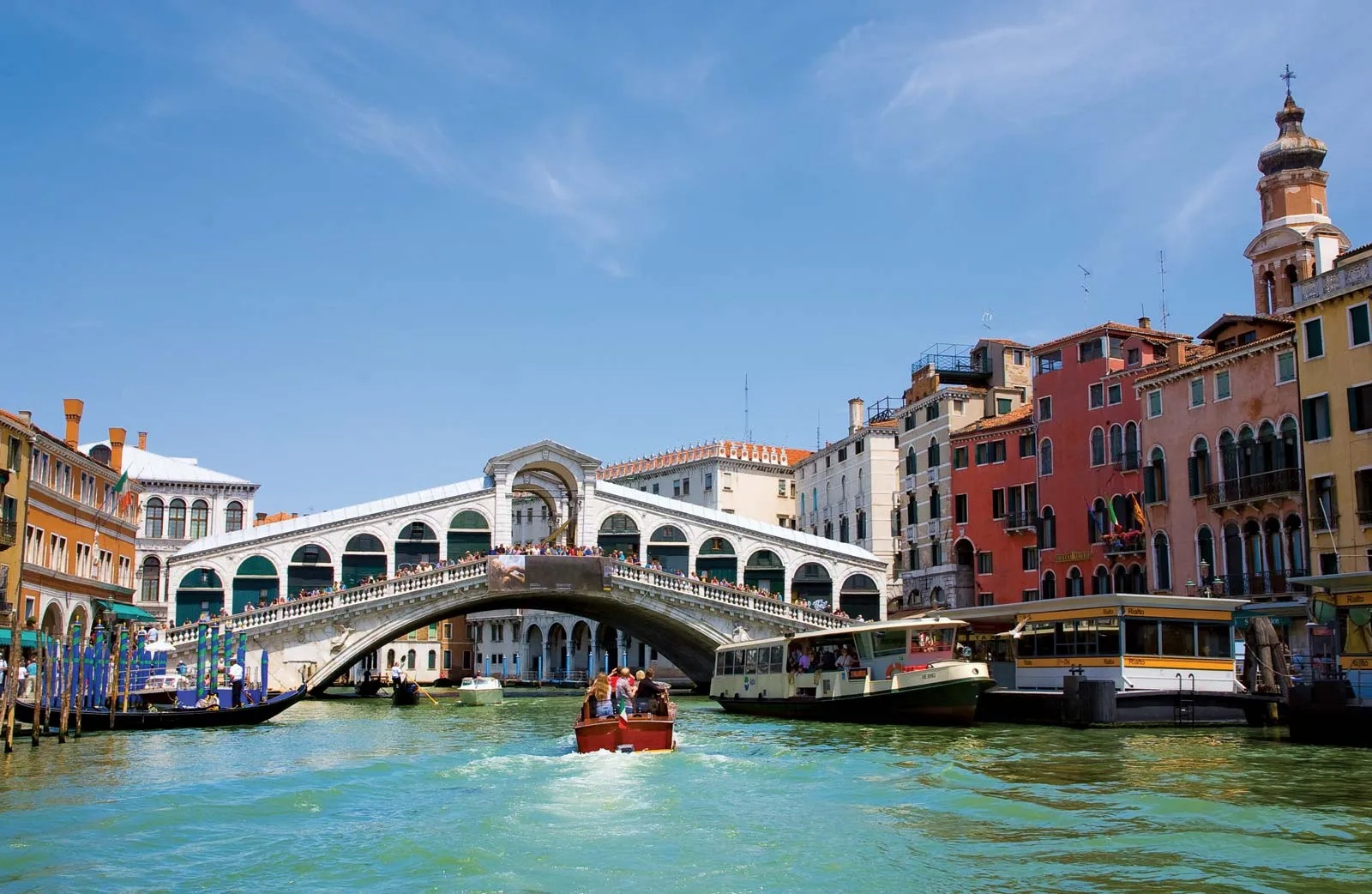 Rialto Bridge at Grand Canal, Venice, Italy