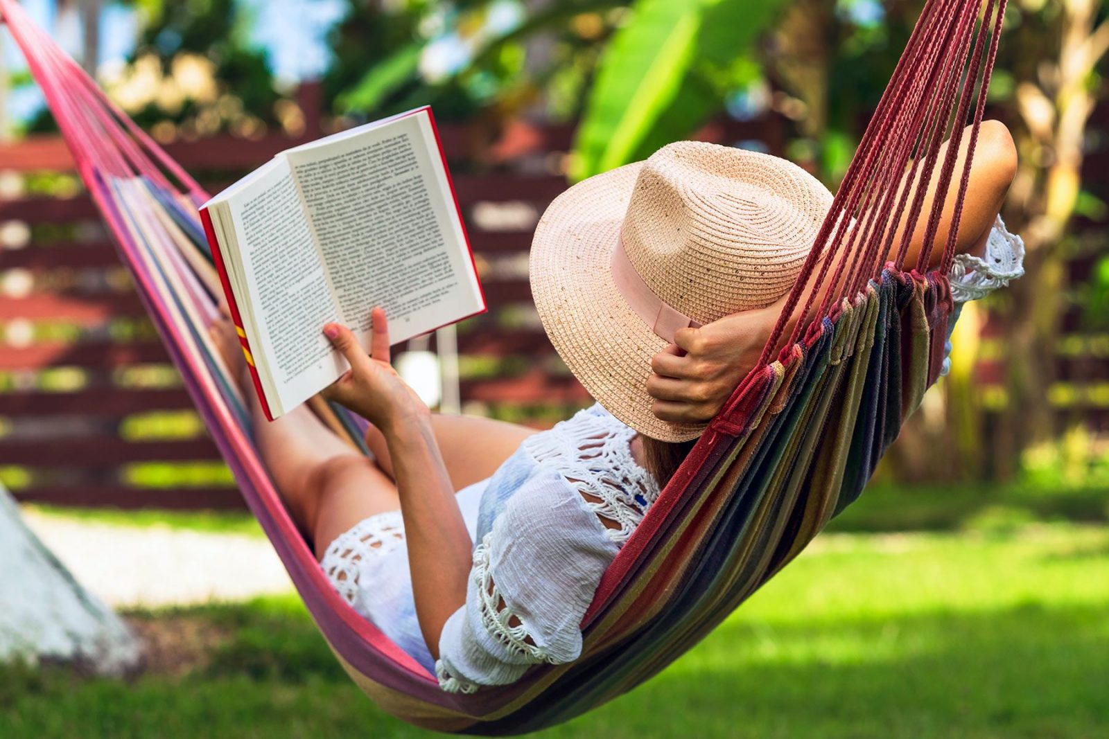 Books Or Movies Relaxing weekend reading book hammock