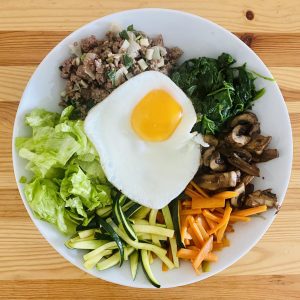 Did You Know I Can Tell How Adventurous You Are Purely by the Assorted International Foods You Choose? Bibimbap (mixed rice with vegetables)