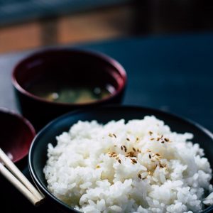 KPop Group-Seoul Travel Quiz Rice with side dishes