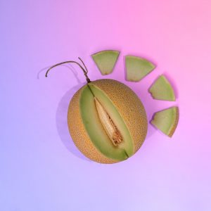 Fall-colored Food Quiz Cantaloupe