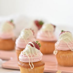 This Cupcake Quiz Will Reveal What Your Fortune Cookie Says Strawberries and cream cupcake