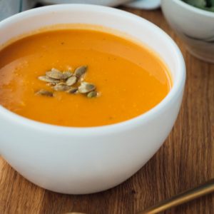 Fall-colored Food Quiz Butternut squash soup