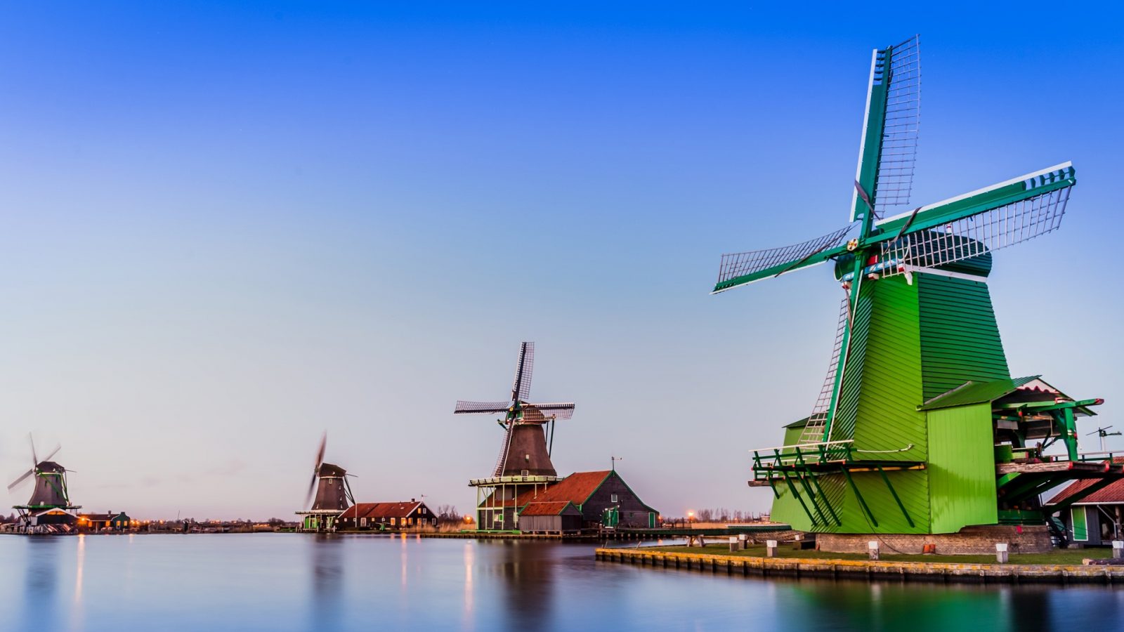 Zaandam, Netherlands windmills