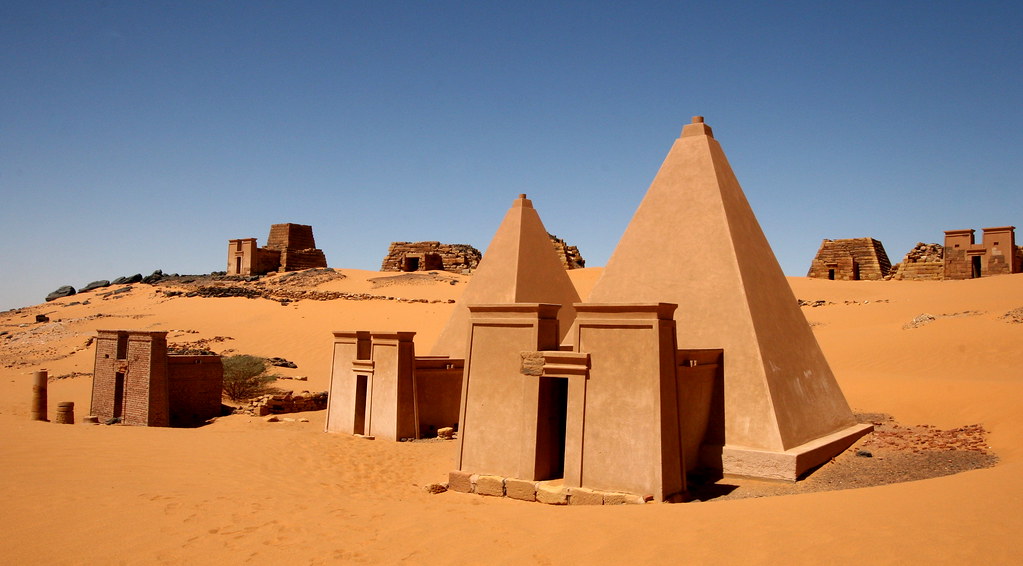 If You Can Score More Than 18 on This Famous Landmarks Quiz, You Probably Know All About the World Pyramids of Meroe, Nubian pyramids, Sudan
