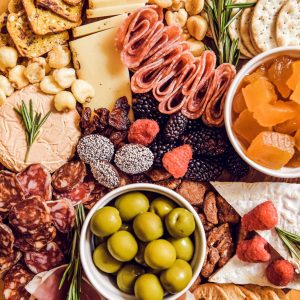 Cozy Fall Day Quiz A charcuterie board with cheese and meats