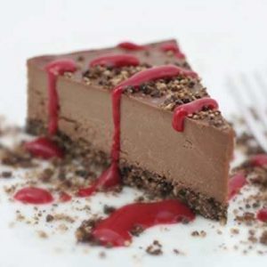 Pie Cake Quiz Vegan double chocolate cherry cheesecake