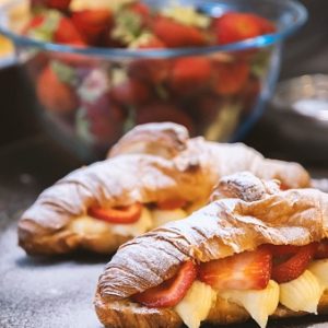 Ice Cream Feast Quiz 🍦: What Weather Are You? 🌩️ Strawberry shortcake croissant