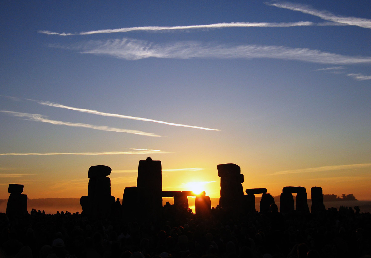 Blue Trivia Quiz Summer Solstice Sunrise over Stonehenge, Salisbury Plain