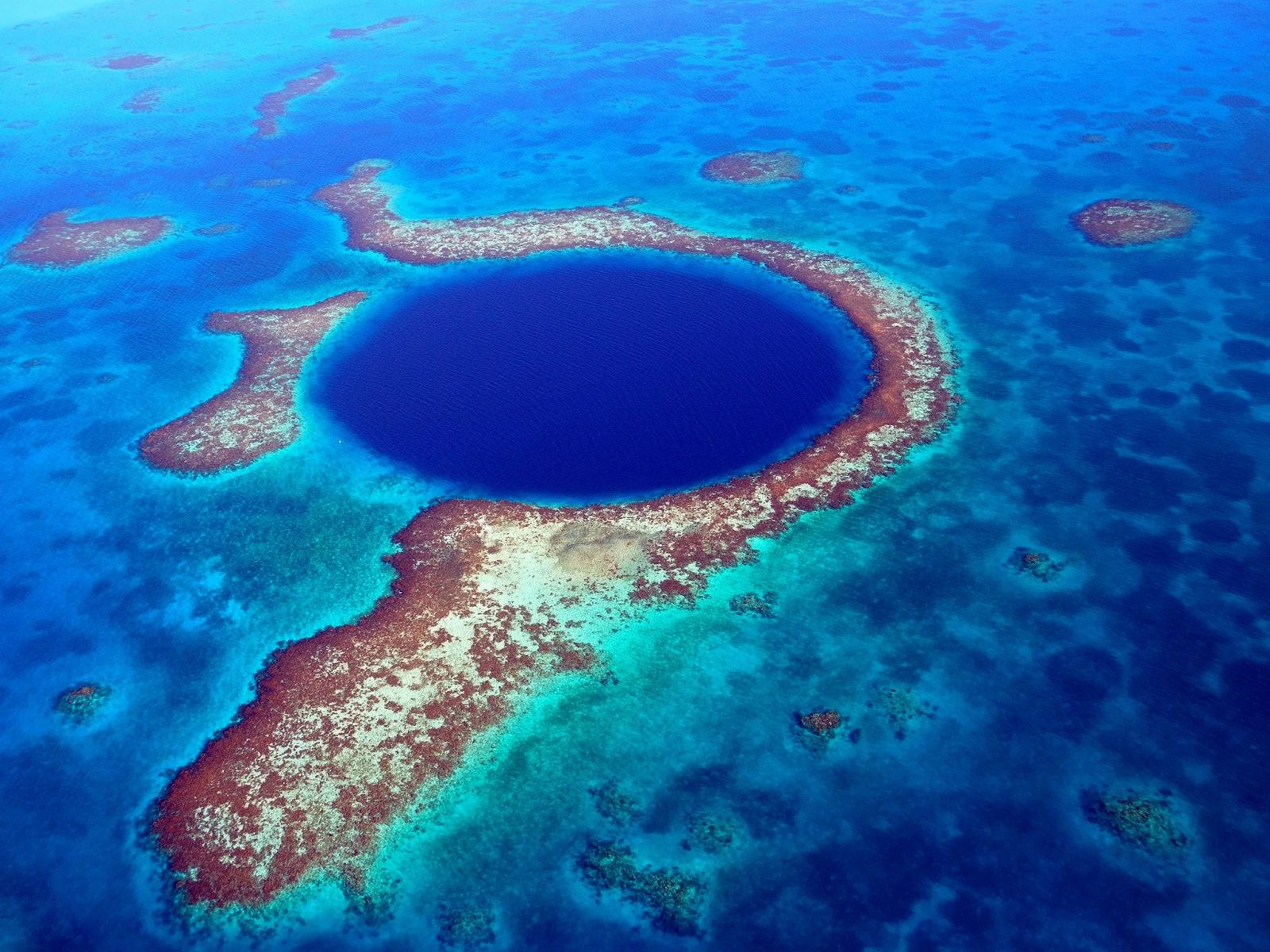 North American Countries Quiz Great Blue Hole, Belize Barrier Reef