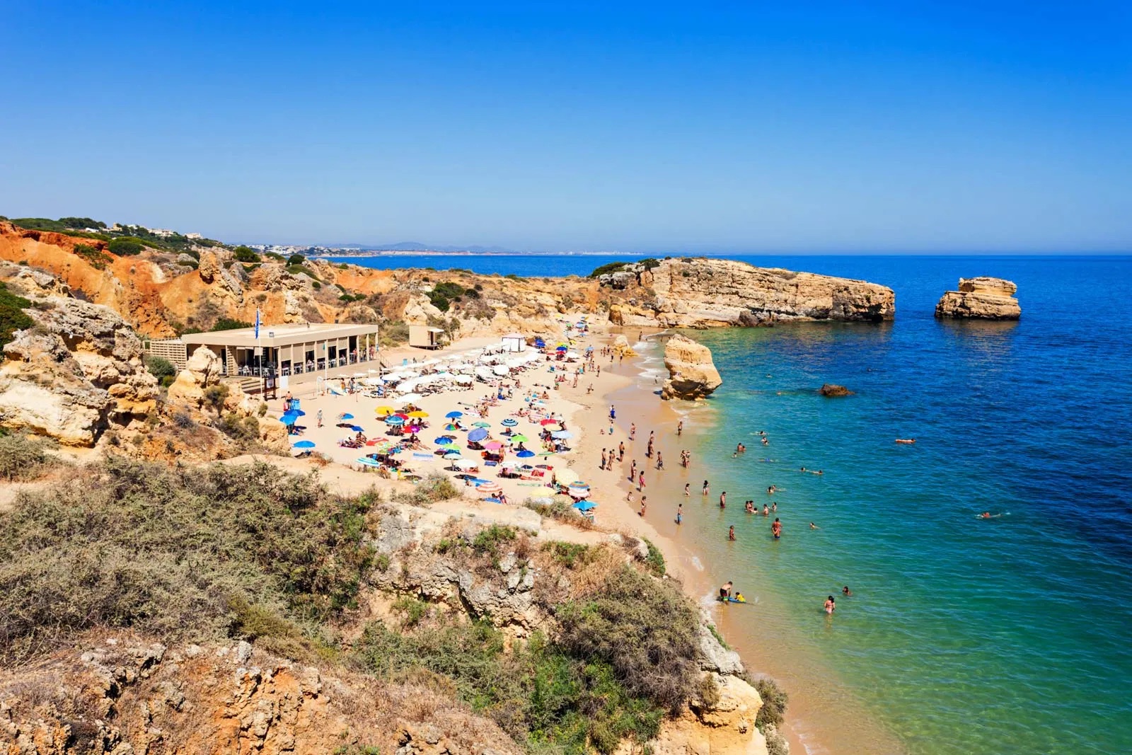 Summer Destinations Geography Trivia Quiz Algarve coast beach, Portugal
