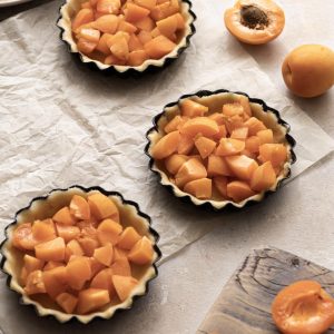 Fall-colored Food Quiz Peach tart