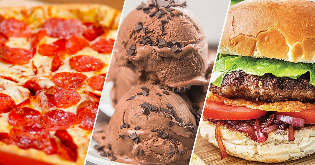 Eat a Bunch of Snacks, 🍦 Ice Cream, 🍕 Pizza and 🍔 Burgers to Learn What Your True Age Is