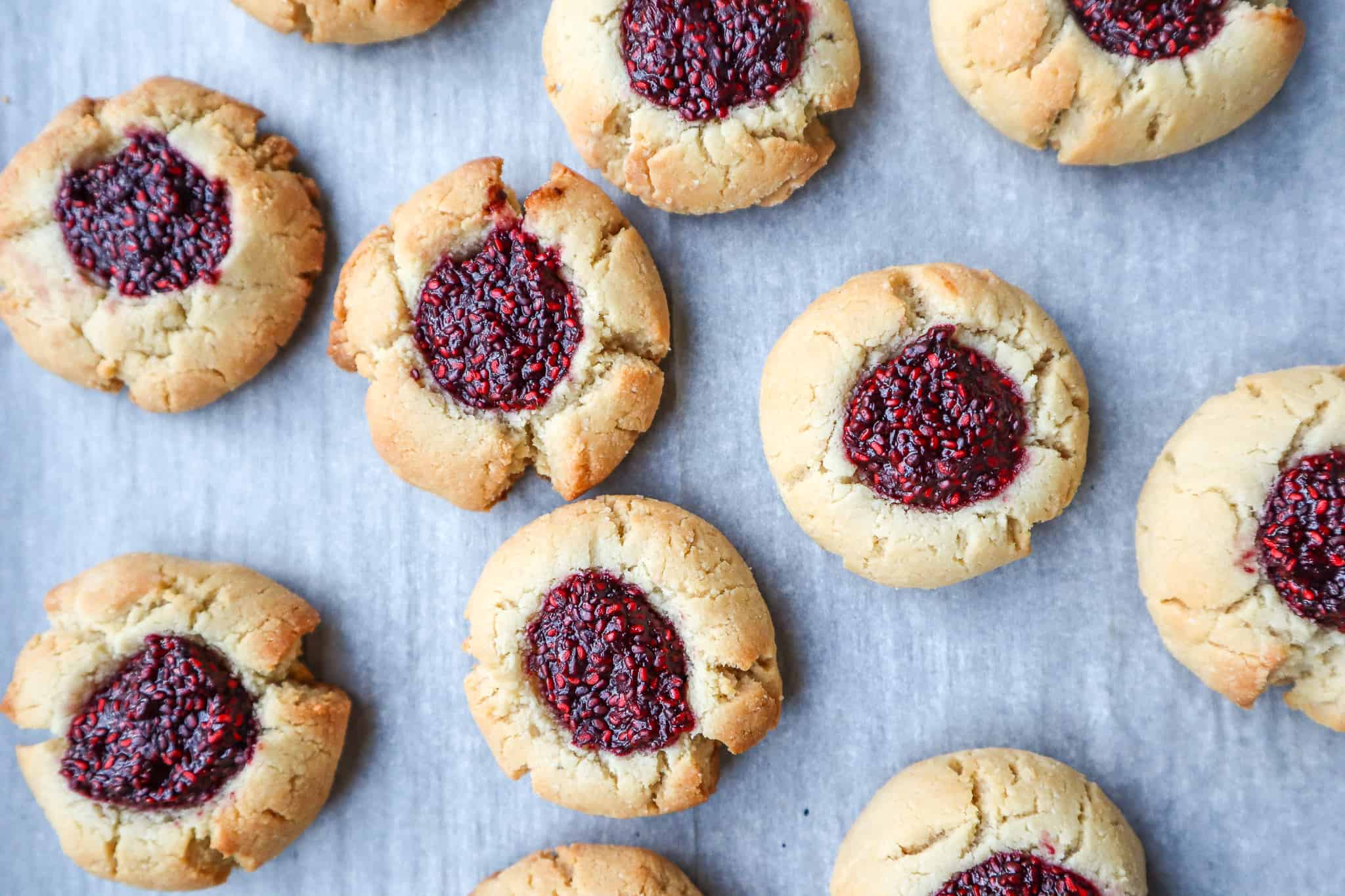 Eat at a Global Food Extravaganza to Determine the Season That Best Represents You Berry thumbprint cookies