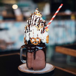 Eat Your Way Through the Rainbow at This 🍰 Desserts-Only Cafe to Find Out If You’re a 🐶 Dog or 🐱 Cat Person Chocolate milkshake