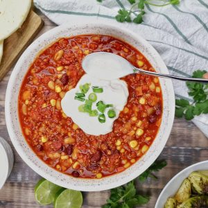 New Year's Eve Dinner Quiz Chili
