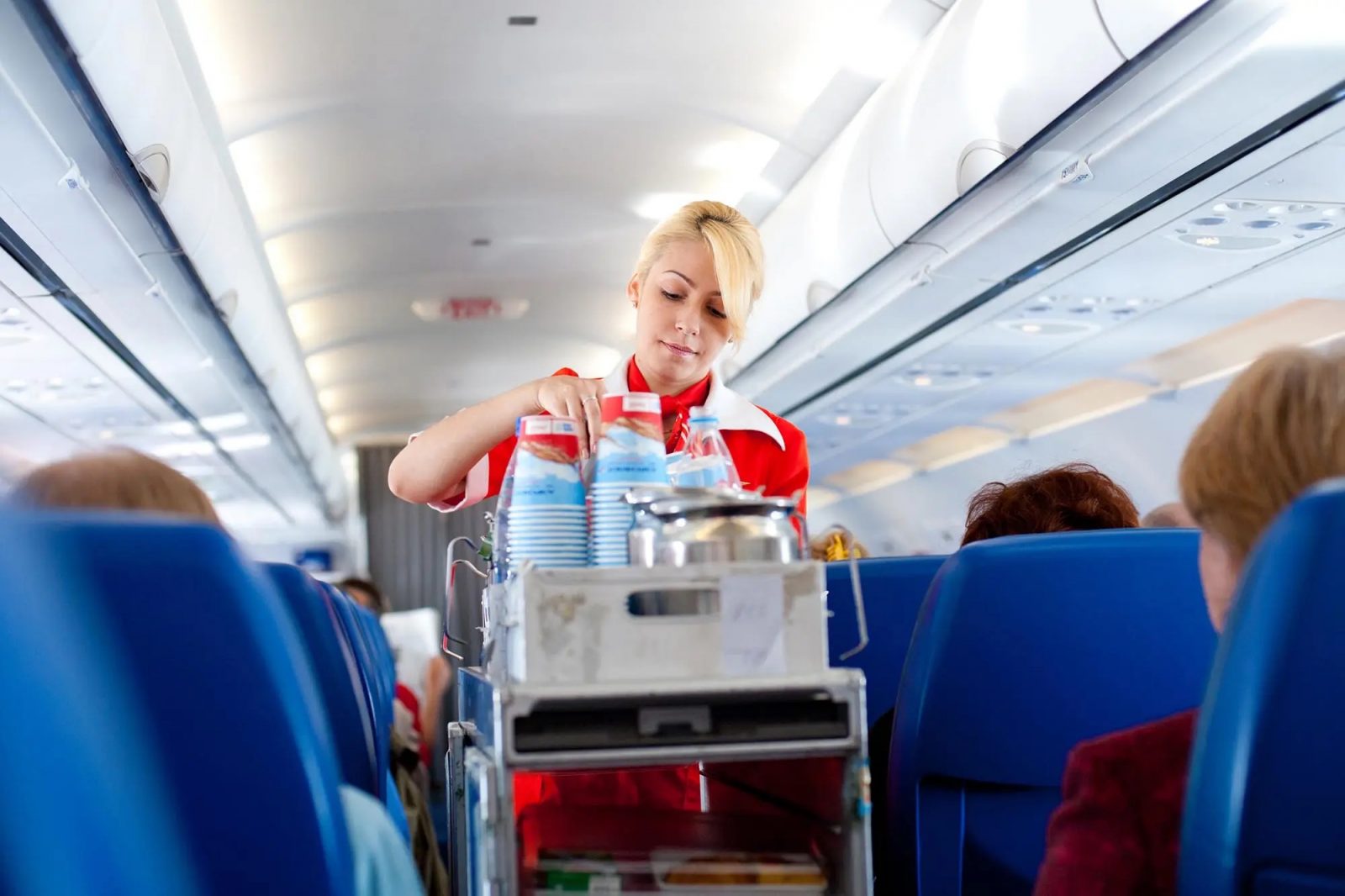 Pretend to Work as a ✈️ Flight Attendant and We’ll See How You Manage flight attendant cart