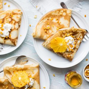 Enjoy Rainbow Breakfast & I'll Guess Age Food Quiz Breakfast crêpes
