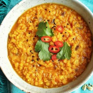 Did You Know I Can Tell How Adventurous You Are Purely by the Assorted International Foods You Choose? Dahl (lentil dish)