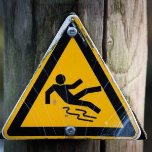 Winter Idioms Quiz Standing on slippery ground