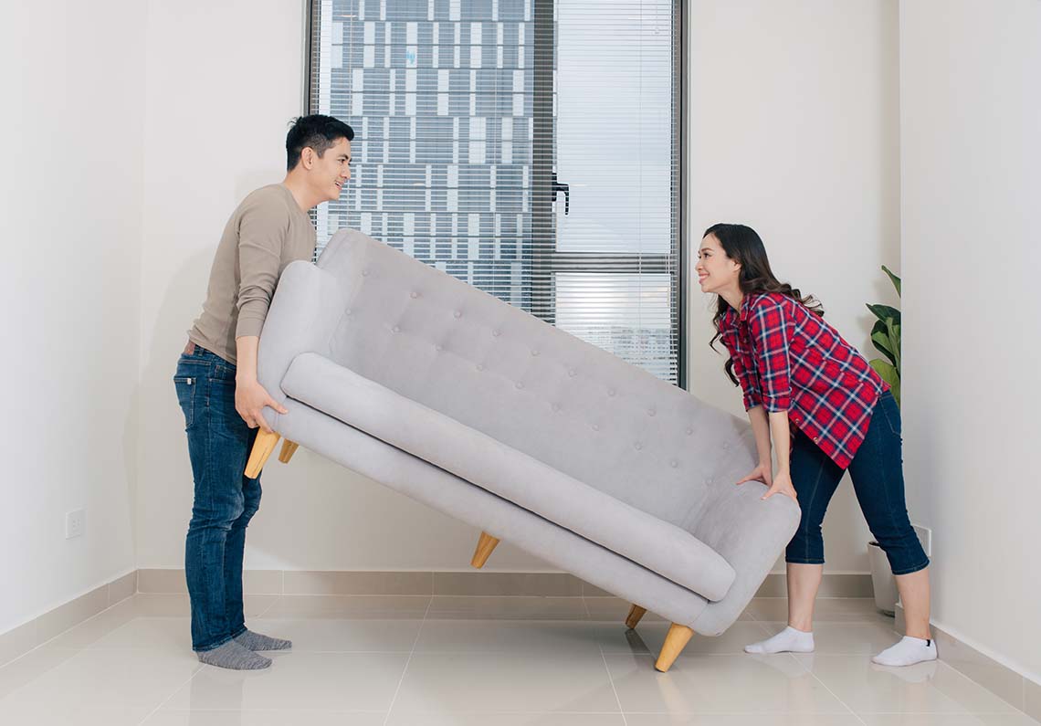 🏠 Design Your Dream Home and We’ll Use AI to Determine What Makes You Happy 😃 bulky furniture sofa moving
