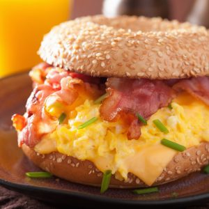 Celebrity Couple Food Quiz Bacon and cheese sandwich