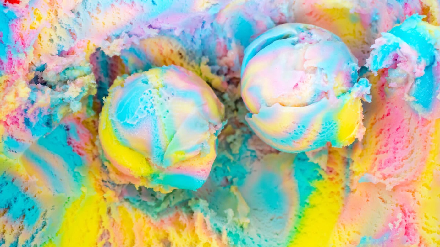 Ice Cream Feast Quiz 🍦: What Weather Are You? 🌩️ Rainbow Sherbet ice cream