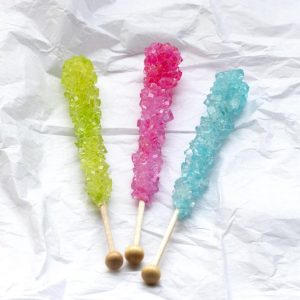 Trick-or-Treating Quiz Rock candy