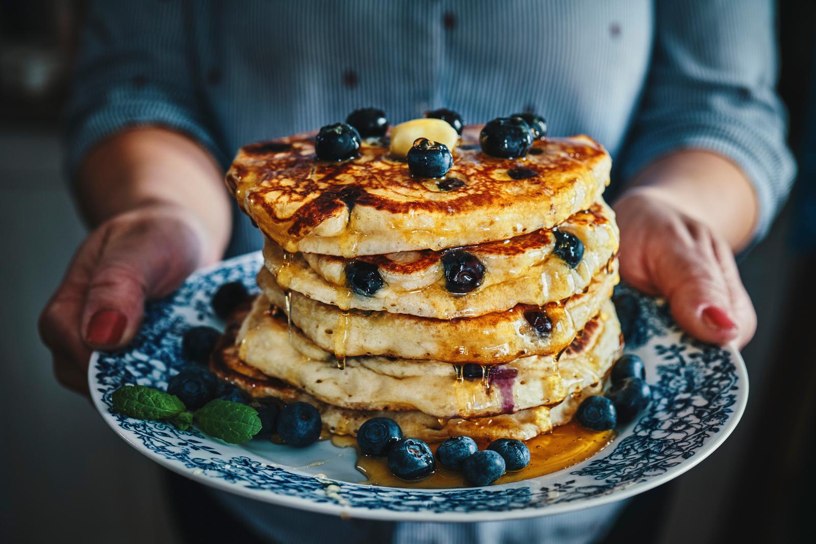 This Food Showdown Quiz Is Scientifically Designed to Determine What Kind of Optimist or Pessimist You Are Blueberry pancakes