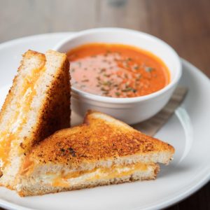 Celebrity Couple Food Quiz Grilled cheese and tomato soup