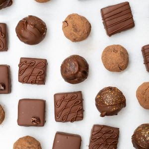 Chocolate Wellness Quiz Caramel-filled chocolate