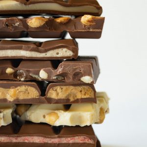 Chocolate Wellness Quiz Nut-filled dark chocolate