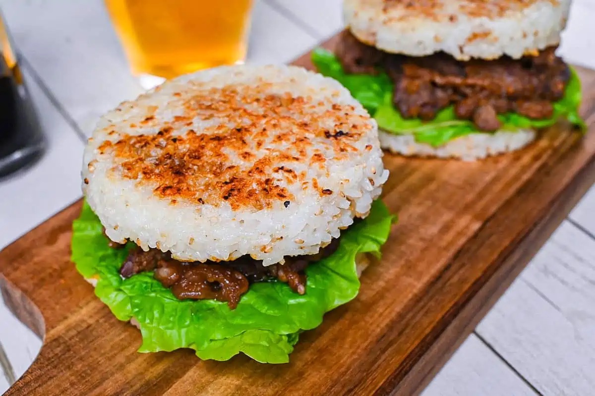 Eat at a Global Food Extravaganza to Determine the Season That Best Represents You Rice cake burgers