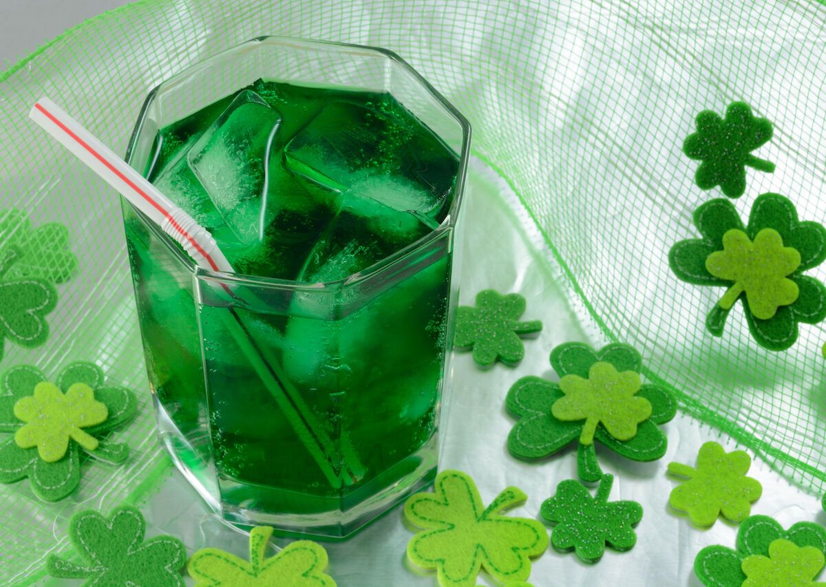 St. Patrick's Day green drink