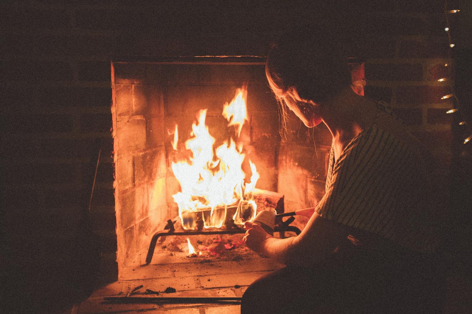 Cosy fireplace