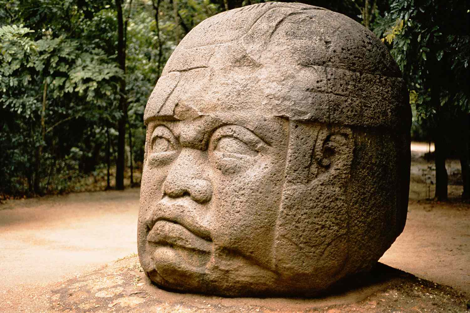 Olmec head civilization