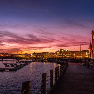 Cities At Sunset Quiz Cardiff, Wales