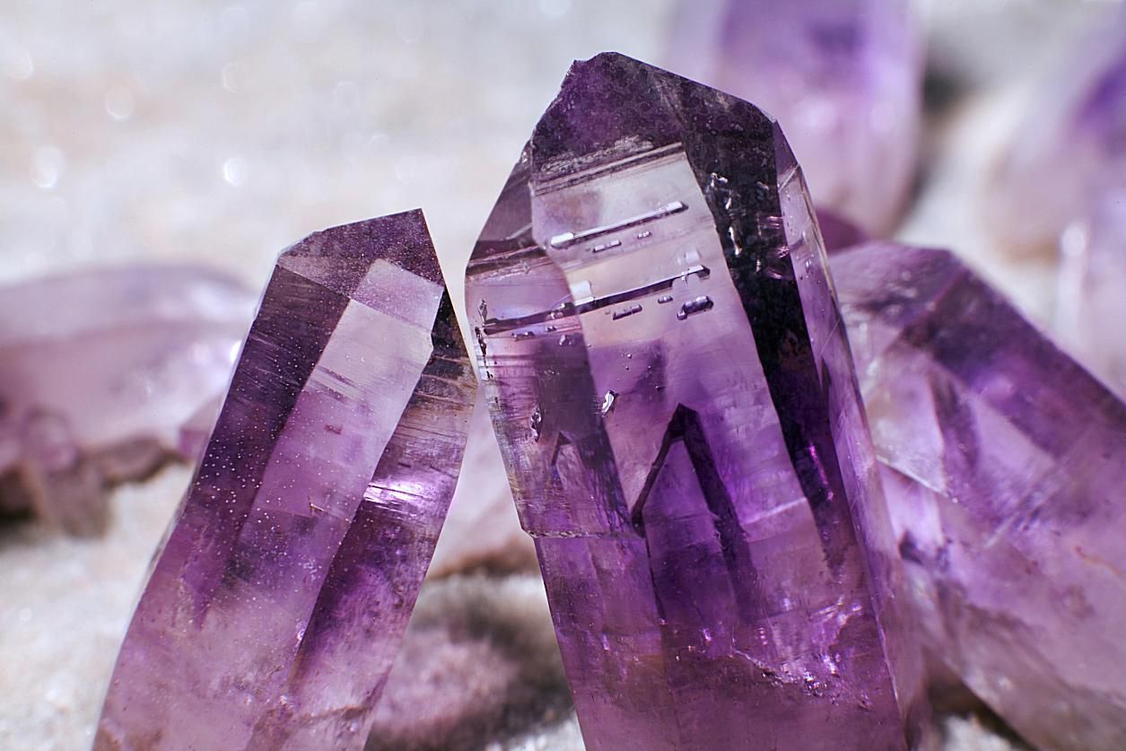 Purple Trivia Quiz Amethyst gemstones