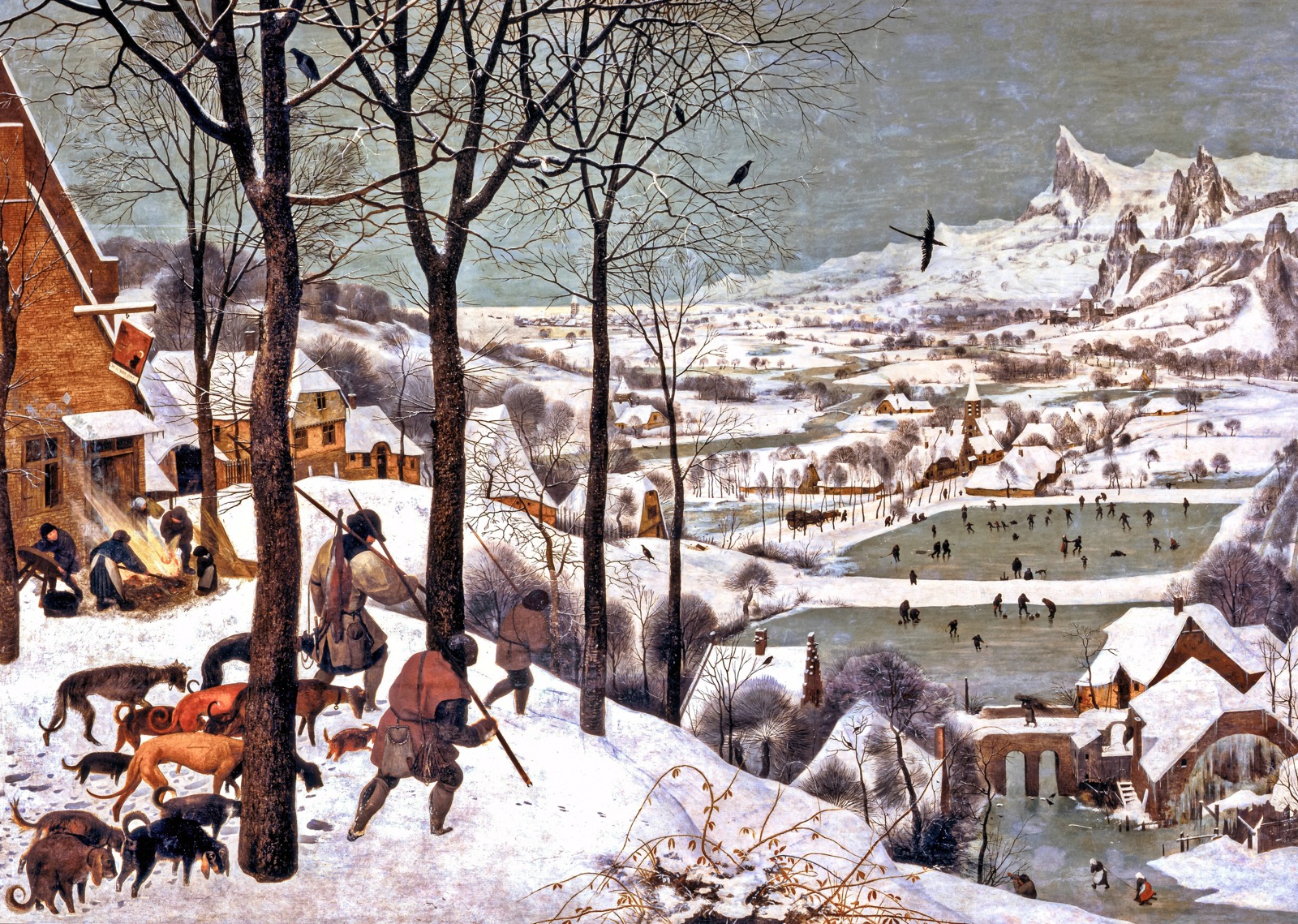 Rain Or Snow Quiz The Hunters in the Snow by Pieter Bruegel the Elder