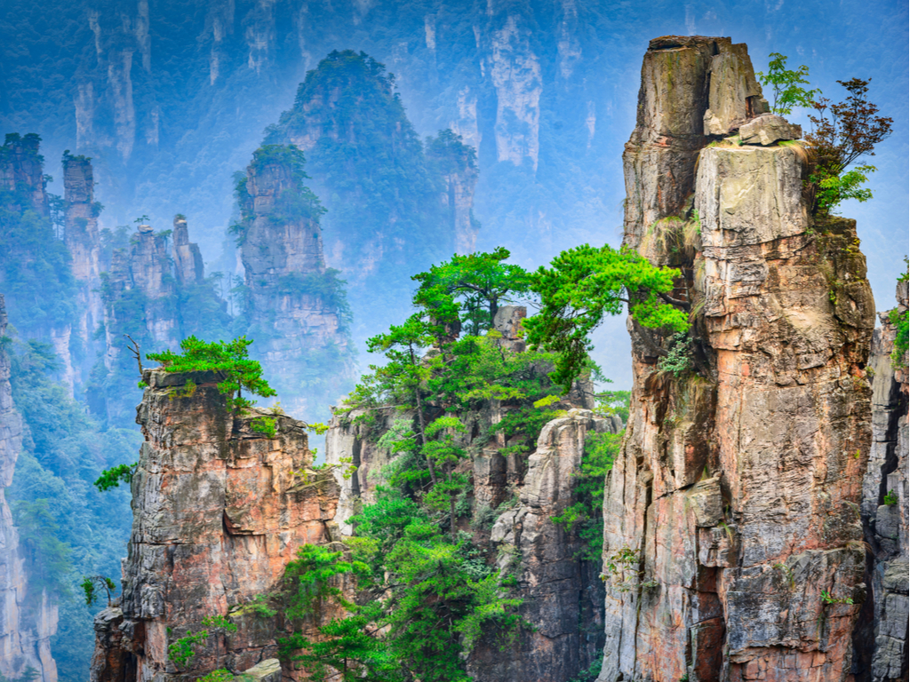 International Mountain Day Quiz Tianzi Mountains, Zhangjiajie National Forest Park, China