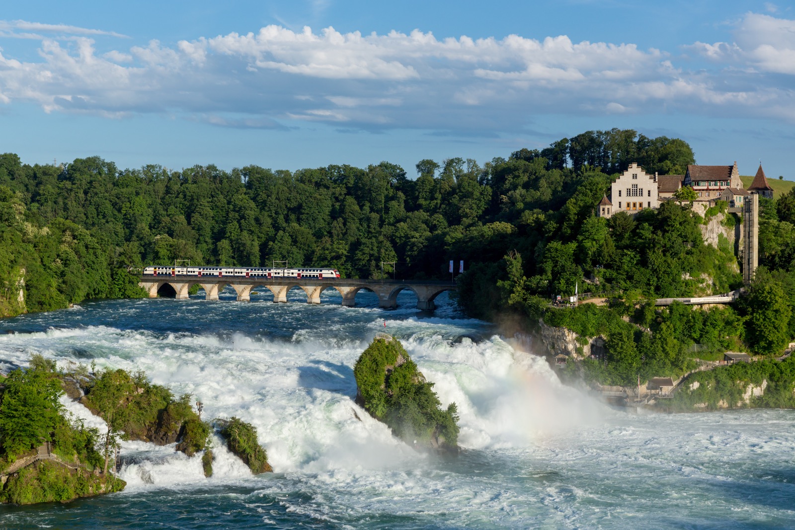 Are You a World Traveler? Test Your Knowledge by Matching These Majestic Natural Sites to Their Countries! Rhine Falls, Switzerland