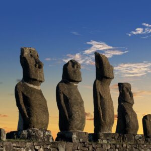 M In Geography Quiz Moai statues