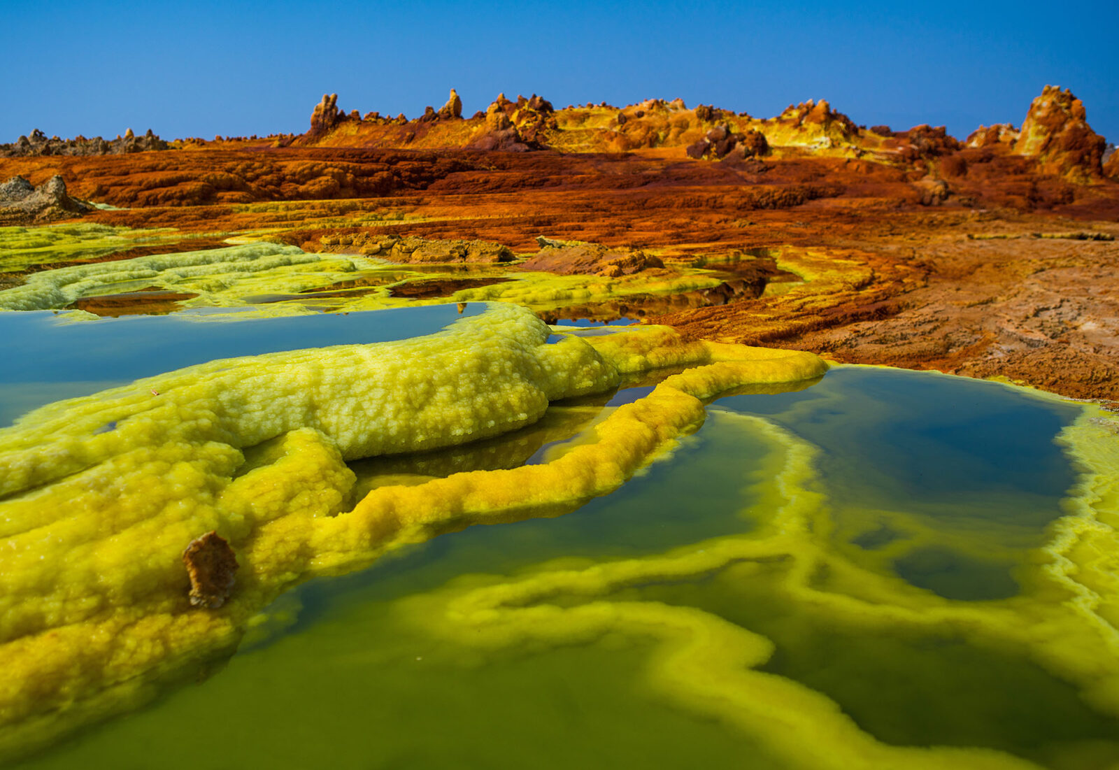 Can You Match These Natural Wonders to Their Locations? Danakil Desert depression, Ethiopia