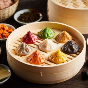 Pick Rainbow Food To Know Which Mythical Being You Were Quiz Rainbow xiaolongbao (soup dumplings)