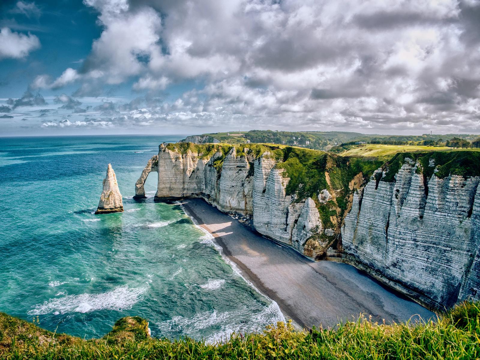 Can You Match These Natural Wonders to Their Locations? Cliffs of Etretat, Normandy, France